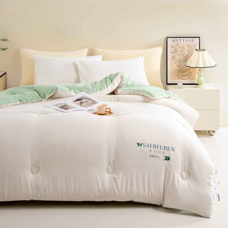 Soybean Fiber Winter Quilt Thickened Warm Spring/Autumn Quilt Student Dormitory Single/Double Autumn/Winter Cotton Duvet Core Four-Season