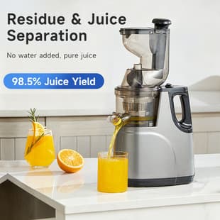 Juicer, Large Diameter Orange Juicer, Automatic Pulp-Separating Slow Juicer for Home Use