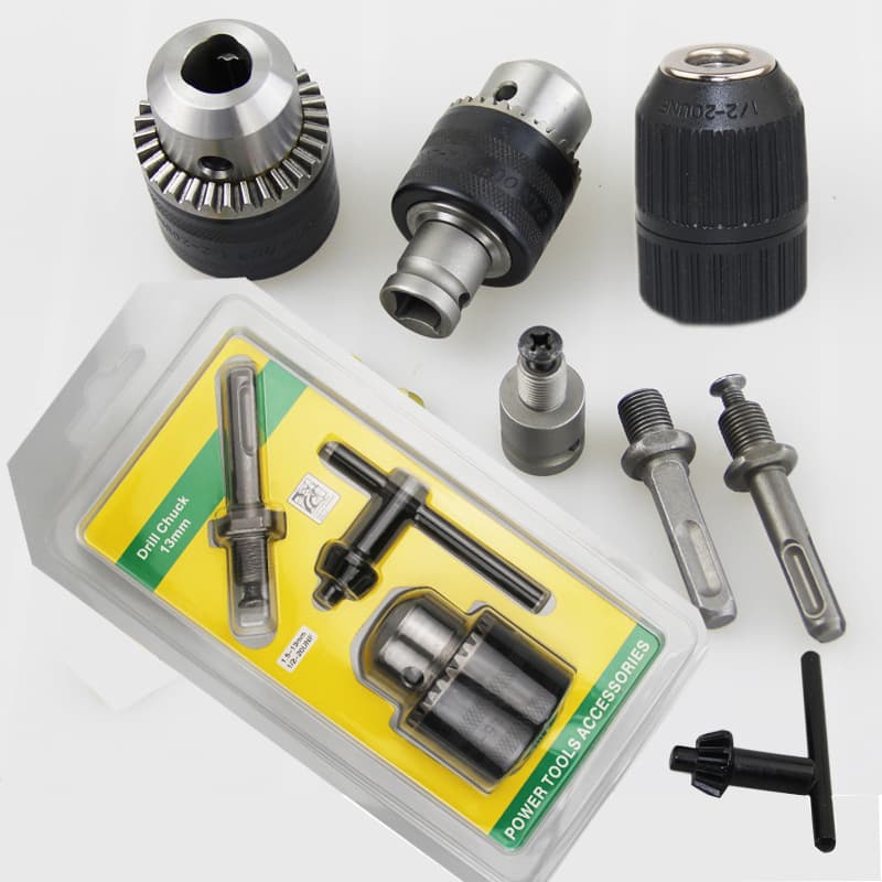 Drill Chuck Electric Wrench Hammer Drill Conversion Chuck Adapter Set 1.5-13mm Power Tool