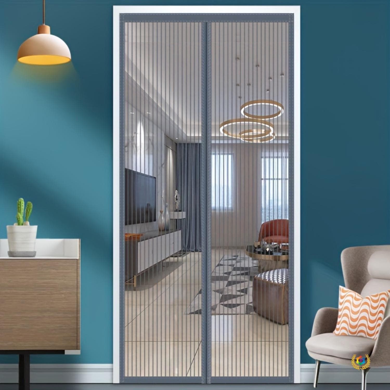 ☆Kingang yarn anti-mosquito door curtain magnetic silent silent punch-free door curtain summer screen door screen window partition curtain bedroom cover