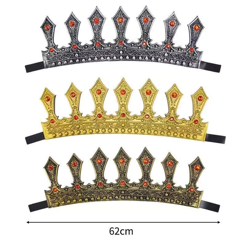 Cross-border New Halloween European and American Court Performance Retro Luxury King Crown COSPLAY Prop Headpiece