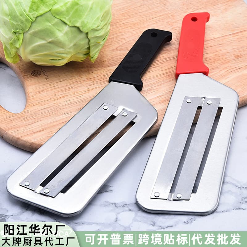 Spot New Stainless Steel Kitchen Cabbage Cutter Melon and Fruit Slicing Knife Multi-Functional Kitchen Fruit Salad Peeler