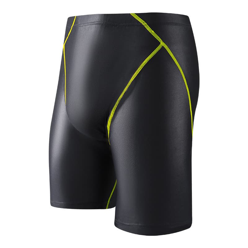 Extended Length Swimming Trunks Men's Sporty Flat Footwear Mid Waist Shorts for Swimming New Model Workwear Briefs