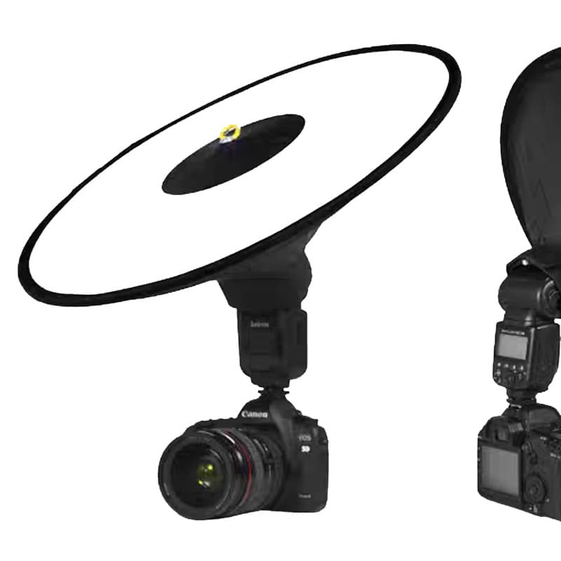 Tapered Ring Softbox 42cm Diameter, Soft Light Equipment, On-Camera Diffuser, Portrait Photography Fill Light Camera Accessory
