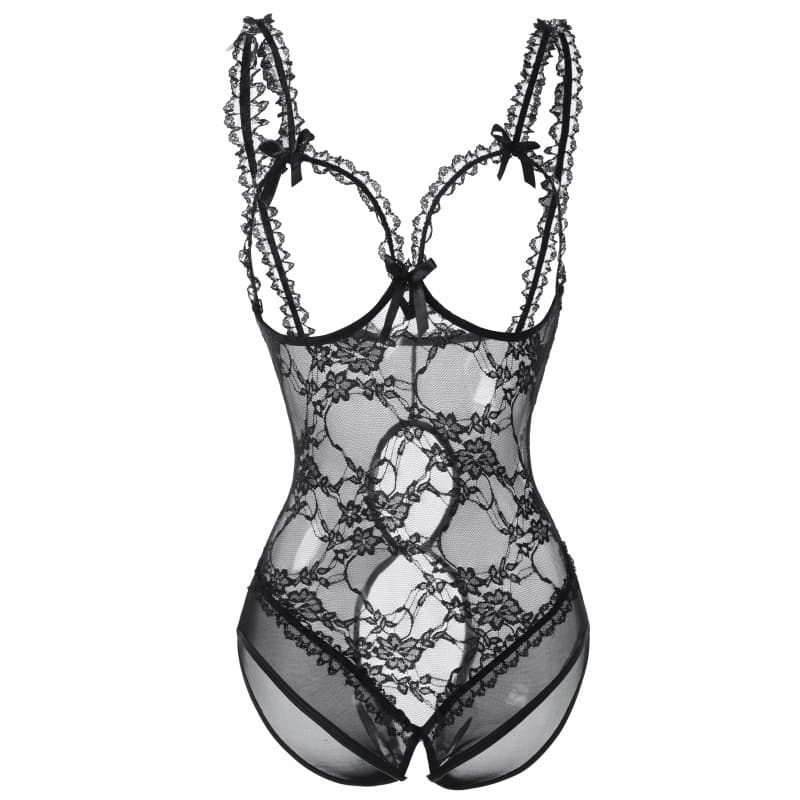 Wholesale Plus-Size Open-Crotch Bodysuit Sexy Lingerie in Stock 2612
