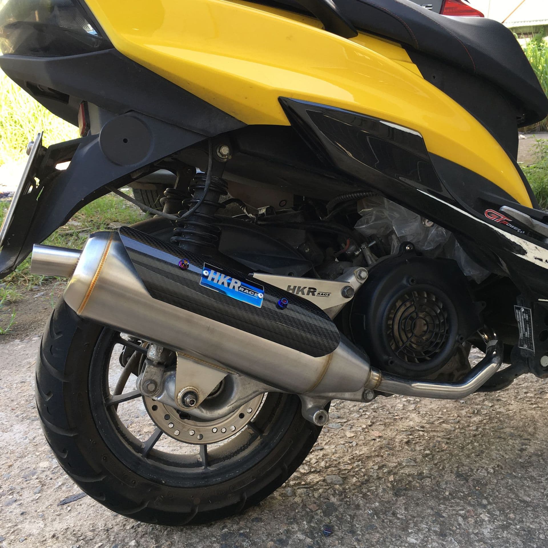 LinHai JinZhan Stainless Steel Underbelly HKR Back Pressure Muffler Straight Pipe Loud Exhaust ShanYe JinZhan Third Generation Pipe