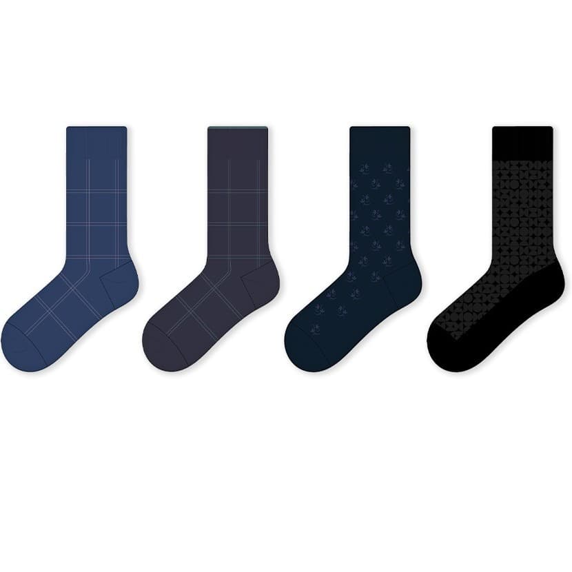 Mens Athletic Sports Cushioned Crew Socks for Training Gym