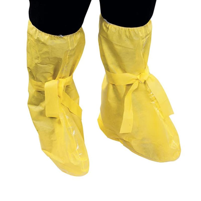 Delta 406301 DT301 Shoe Covers, Acid and Alkali Resistant, Compatible with Chemical Protective Suits, Lace-Up Style