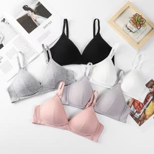 Girl's Bra, Wire-Free Small Bust Push-Up Seamless Bra, Factory Direct Thin Version for High School and College Students