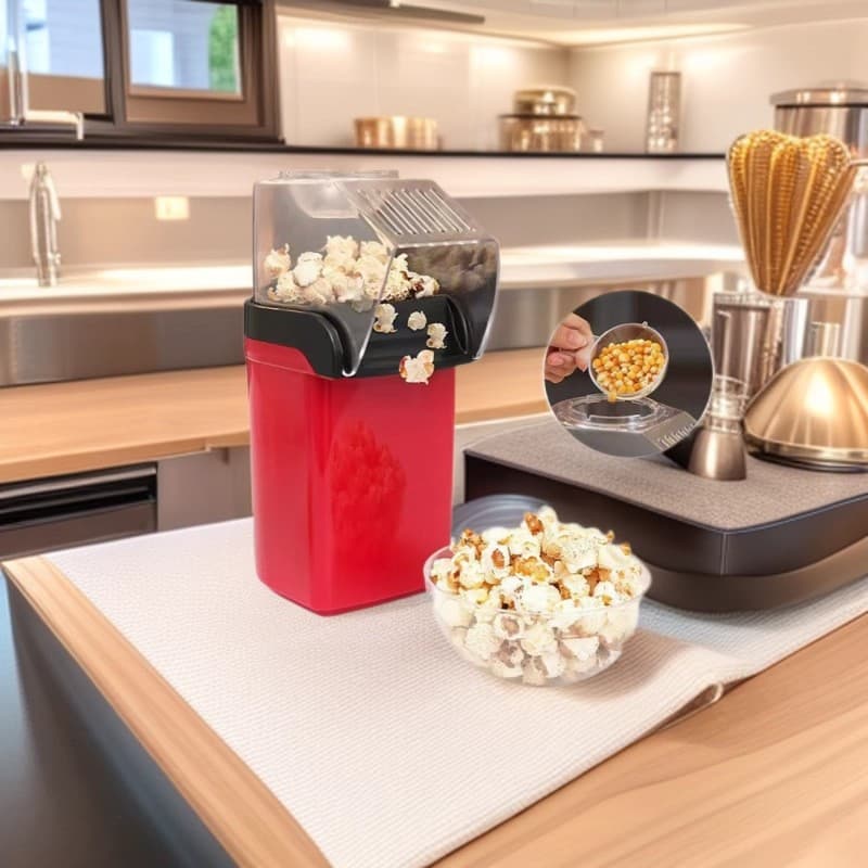 Cross-border Automatic Popcorn Maker, Small Household Machine for Children, Corn Popper, Home Popcorn Machine