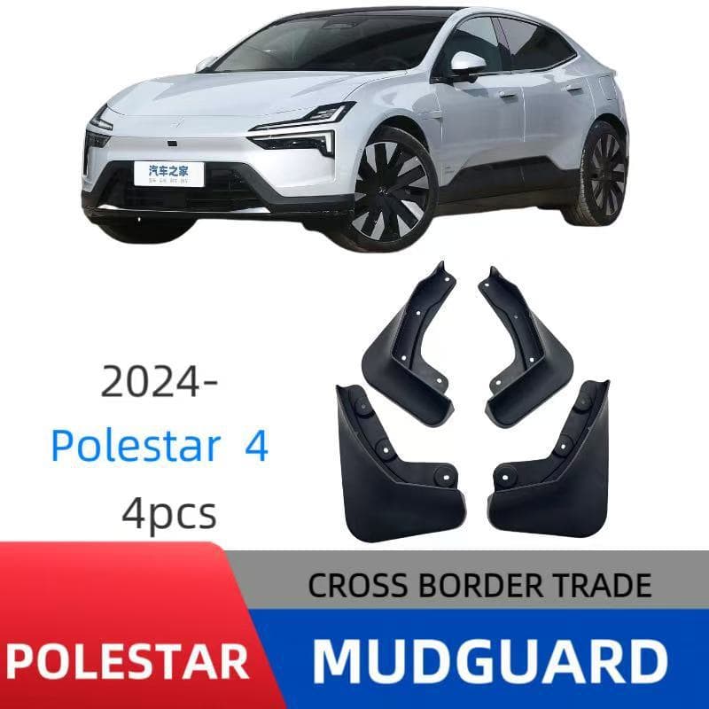 Premium Decorative Mudguards for Polar Star 4 Car Tire No Drilling Required Quality Plastic Wheel Well Covers Black