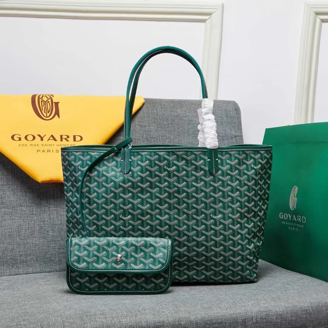2025 New Goyard Dog Tooth Tote Bag Foreign Trade Women's Bag Tote Medium Handbag Mother-Daughter Bag Large Capacity Tote Bag