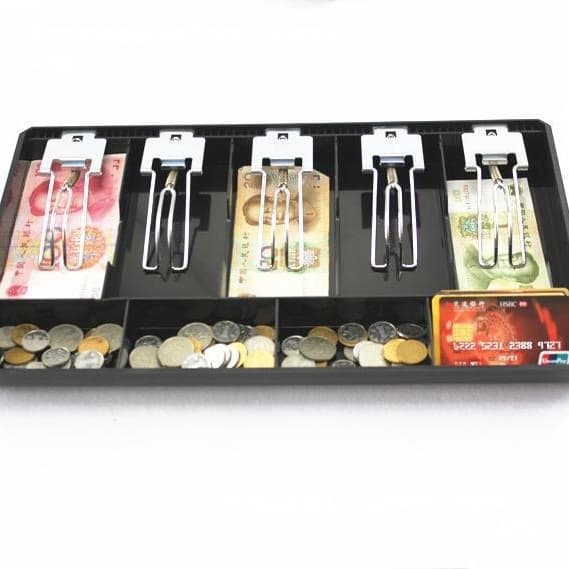 Cash register coin box, supermarket storage box, five-compartment classification supermarket convenience store box, drawer tray, cash box, coin box