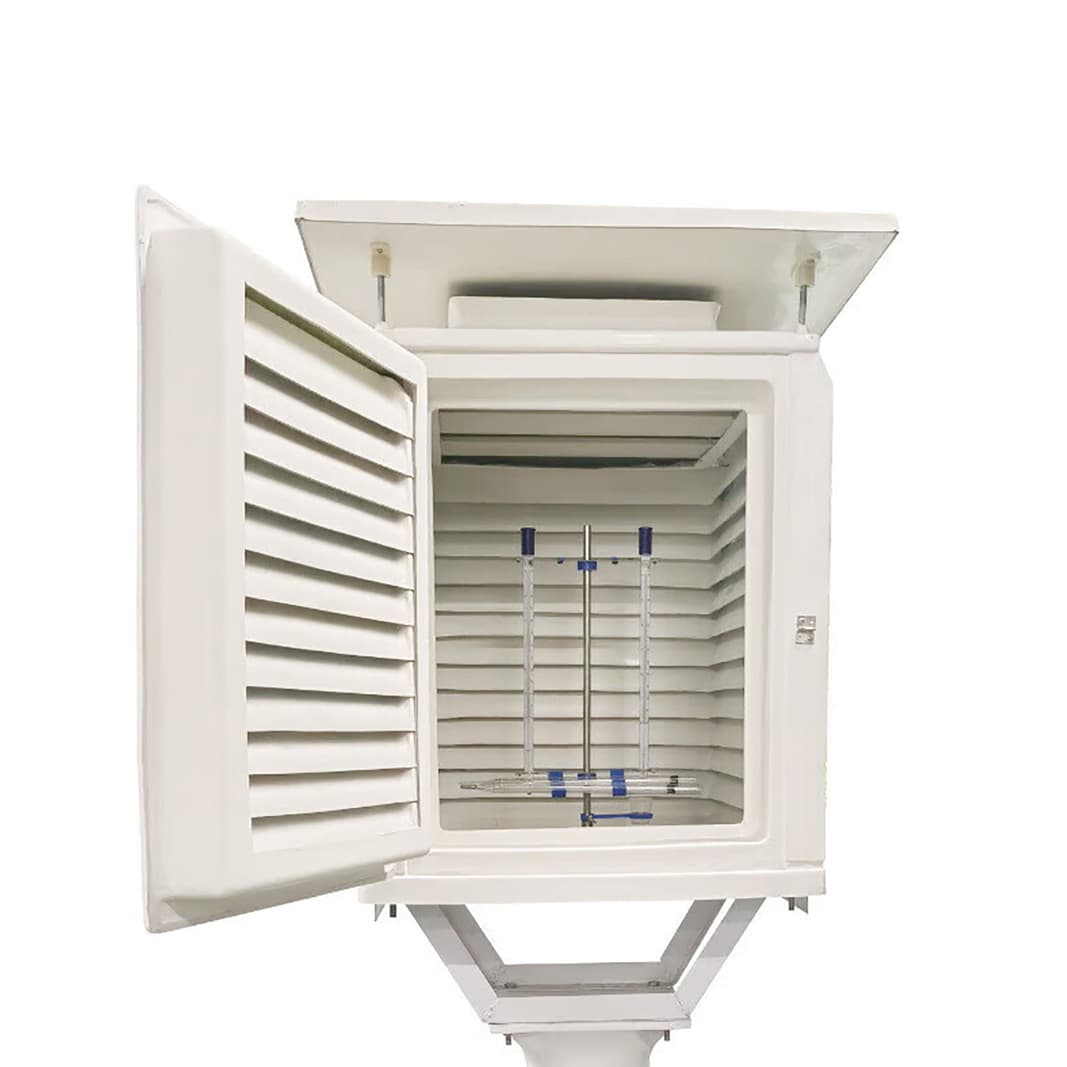 Precision Digital Sensor Protective Cover with Ventilated Solar Radiation Shielding Louvered Design