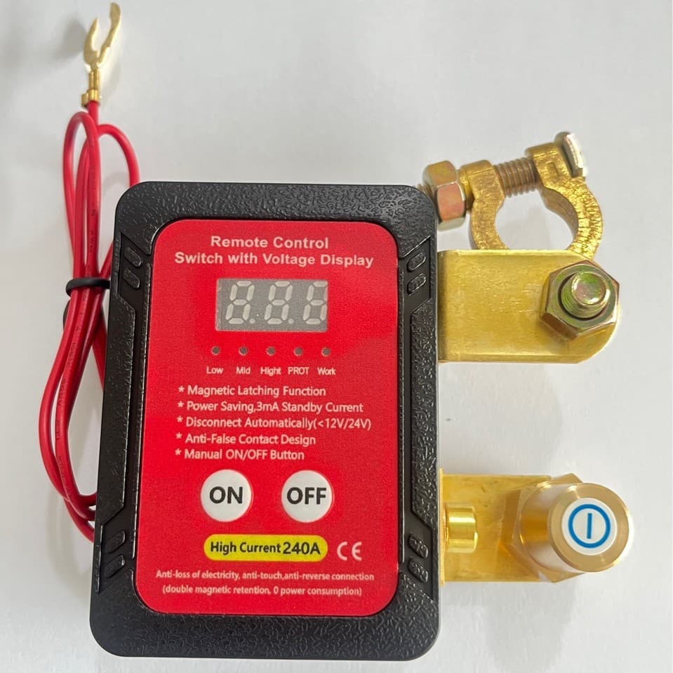 25 New Models of Power Cut-Off Switches 12V240A Remote Control Key Switch Automatic Power Cut-Off Switch for Cars and Large Trucks