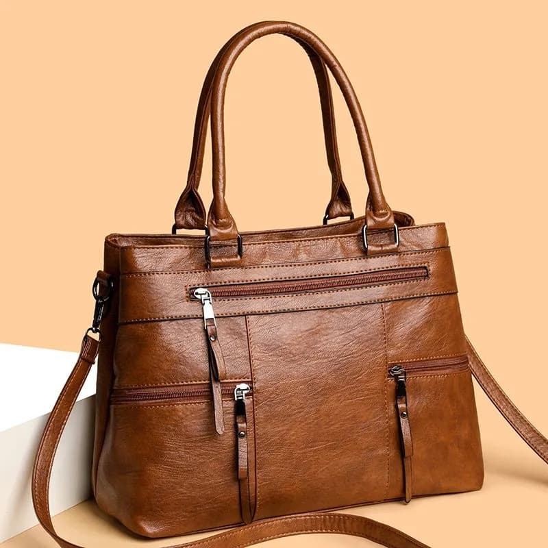 Women's Bag 2025 New Fashion High-End Retro Casual Single Shoulder Crossbody Bag Simple Large Capacity Mom Bag