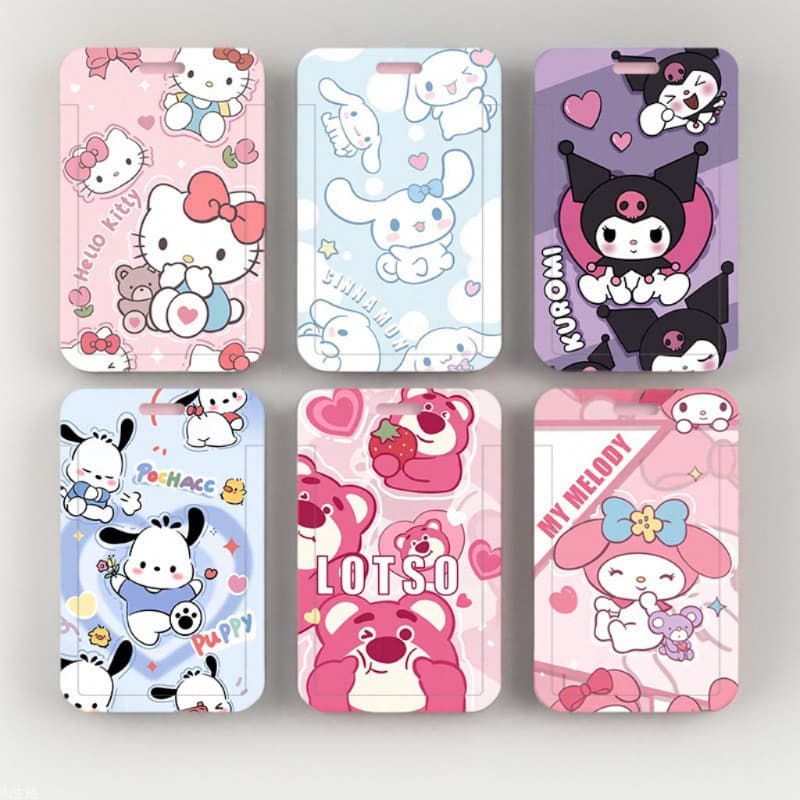 O Transit Card Protective Case Cartoon URK New Style Hard MI Cinnamoroll Kuromi Card Holder Student Meal Card Melody