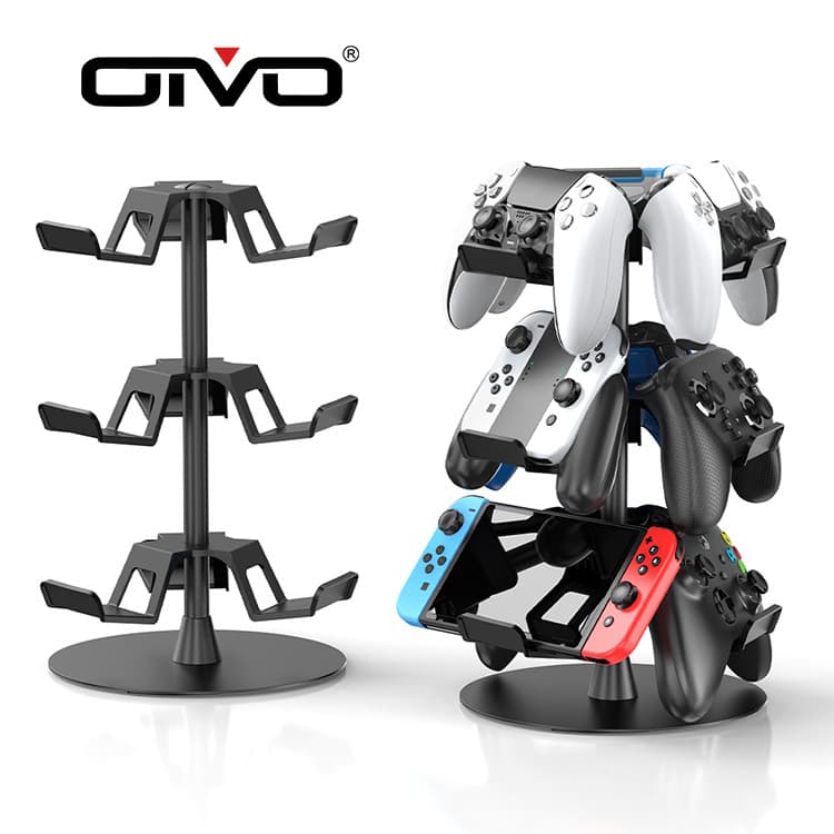 New Cross-Border Product PS5/PS4/Switch Game Controller Universal Rotating Stand Headphone Controller Storage Rack