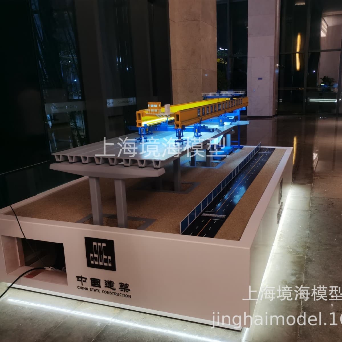 Bridge Building Machine Model, China Construction Eighth Engineering Bureau Intelligent Bridge Machine Model, Industrial Machinery Equipment Model