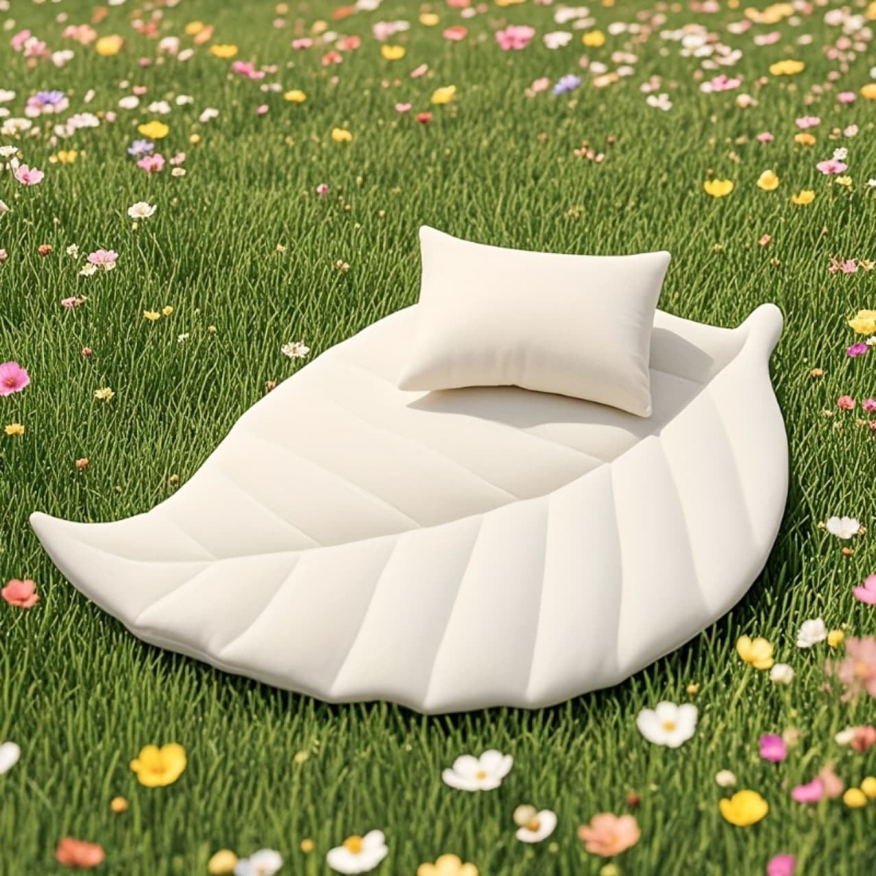 Cross-Border Newborn Photography Full Moon Baby Photo Shoot Leaf Mat Prop Shaping Pillow