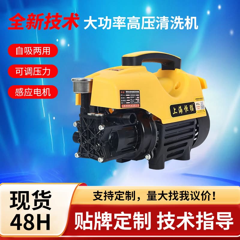 Small High-Pressure 220V Car Washer, Multi-Function Portable High-Power Cleaner, Home Portable Car Wash Pump Wholesale