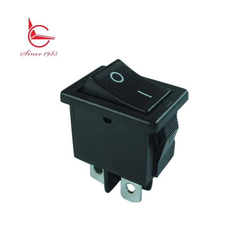 Taiwan Liangqun 6A250V rocker switch with UL VDE certification, two-position toggle switch, double-pole single-throw power switch