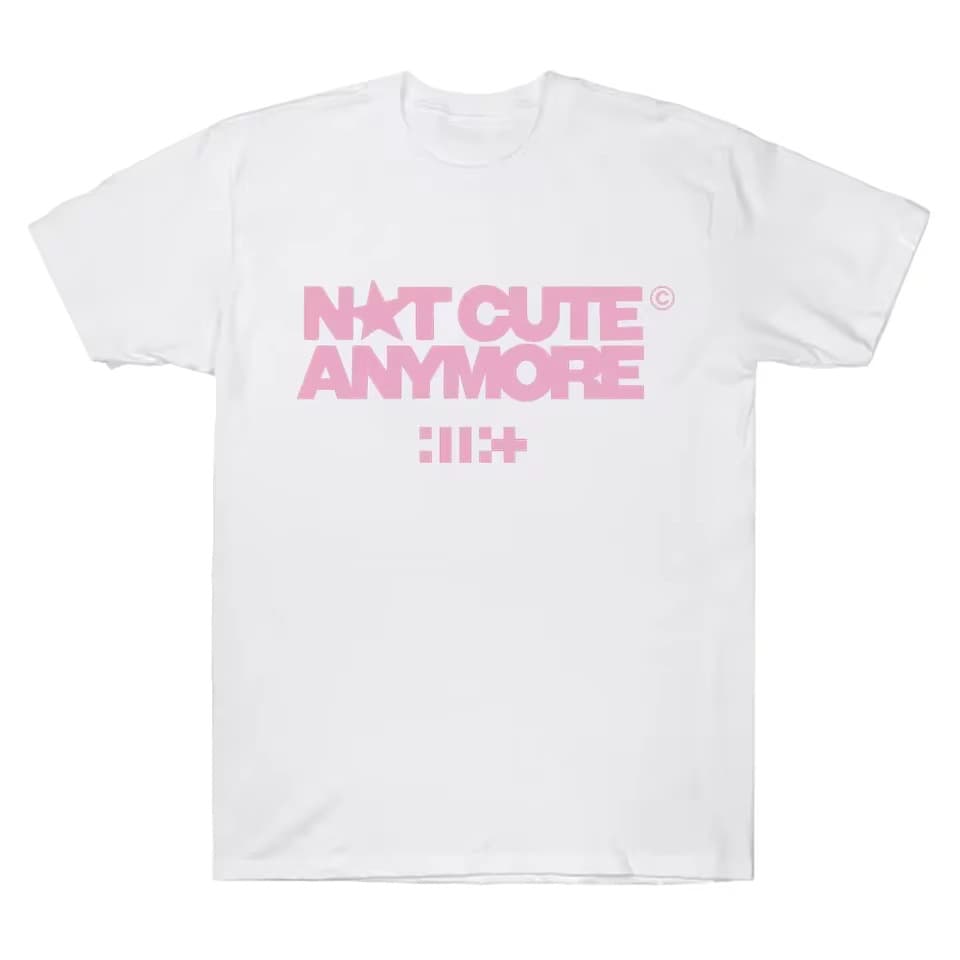 ILLIT is no longer cute album T-shirt ILLIT girl group T-shirt Korean fashion summer women men fashion Harajuku