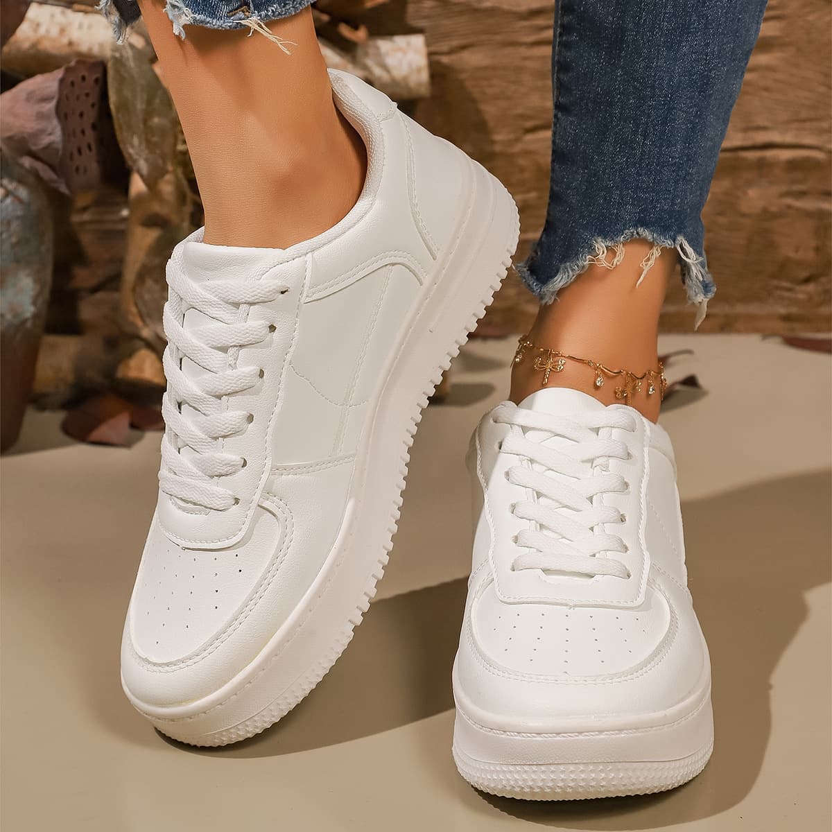 Thick-soled white shoes for women 2026 summer new versatile trendy casual shoes large size lightweight comfortable sports sneakers