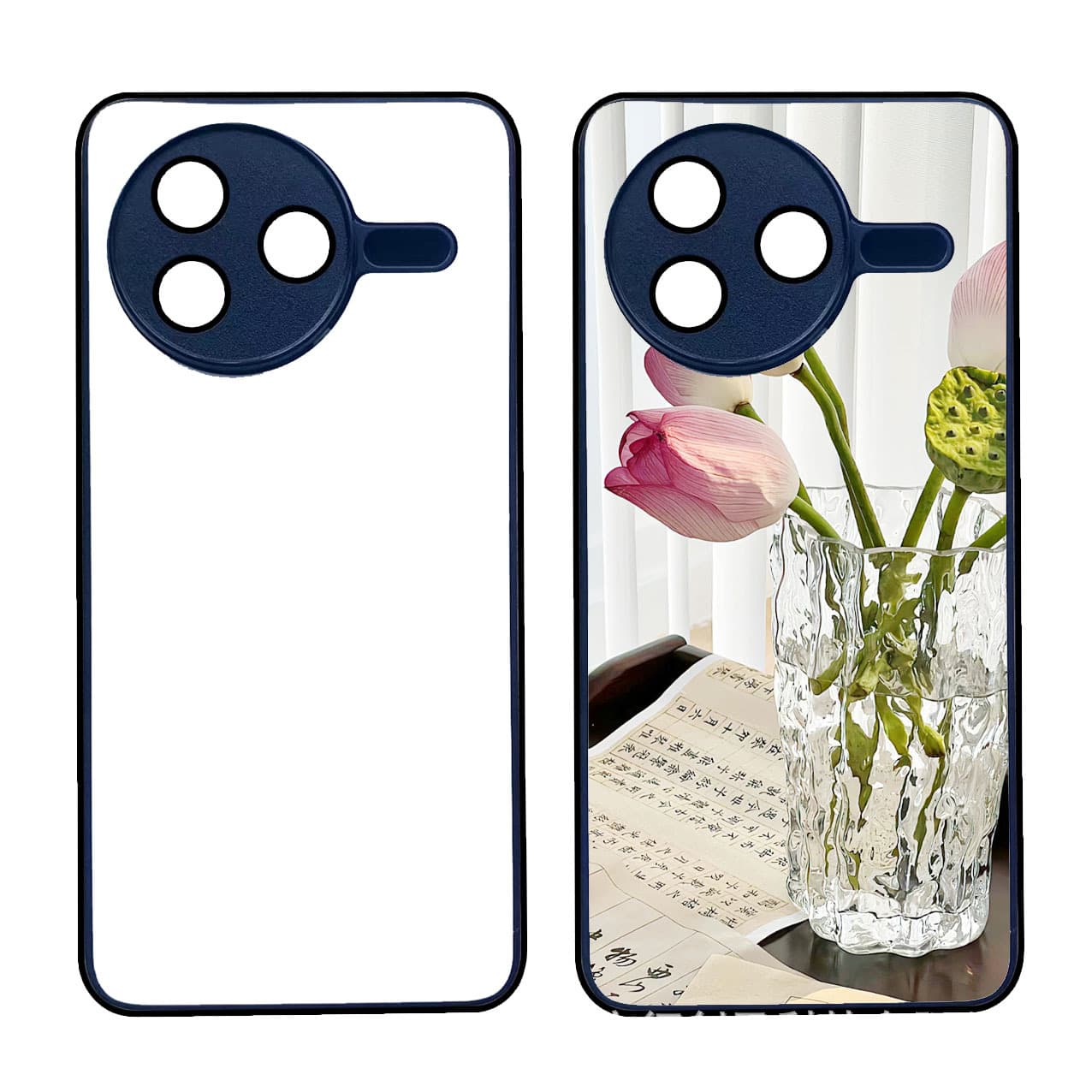 Compatible with Xiaomi POCO F7PRO Heat Transfer Phone Case Aluminum Sublimation Phone Protective Case TPU+PC Semi-Finished Product