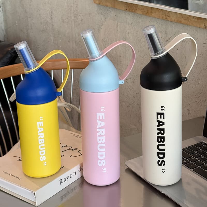 New Cross-Border Sports Water Bottle 316 Stainless Steel Insulated Cup Large Capacity Angled Spout Outdoor Hiking Portable Water Bottle