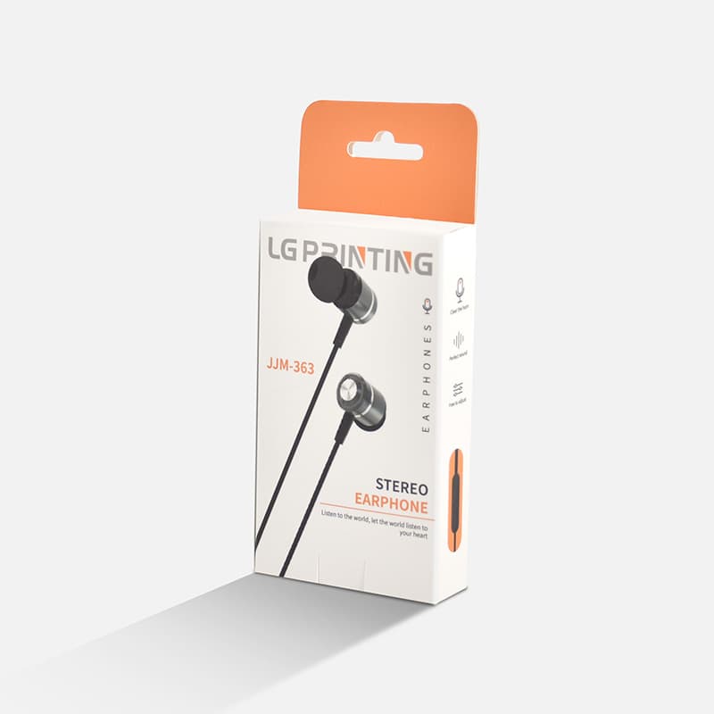 Folding Boite en carton delivery headphones electronic products headphones rigid packaging carton