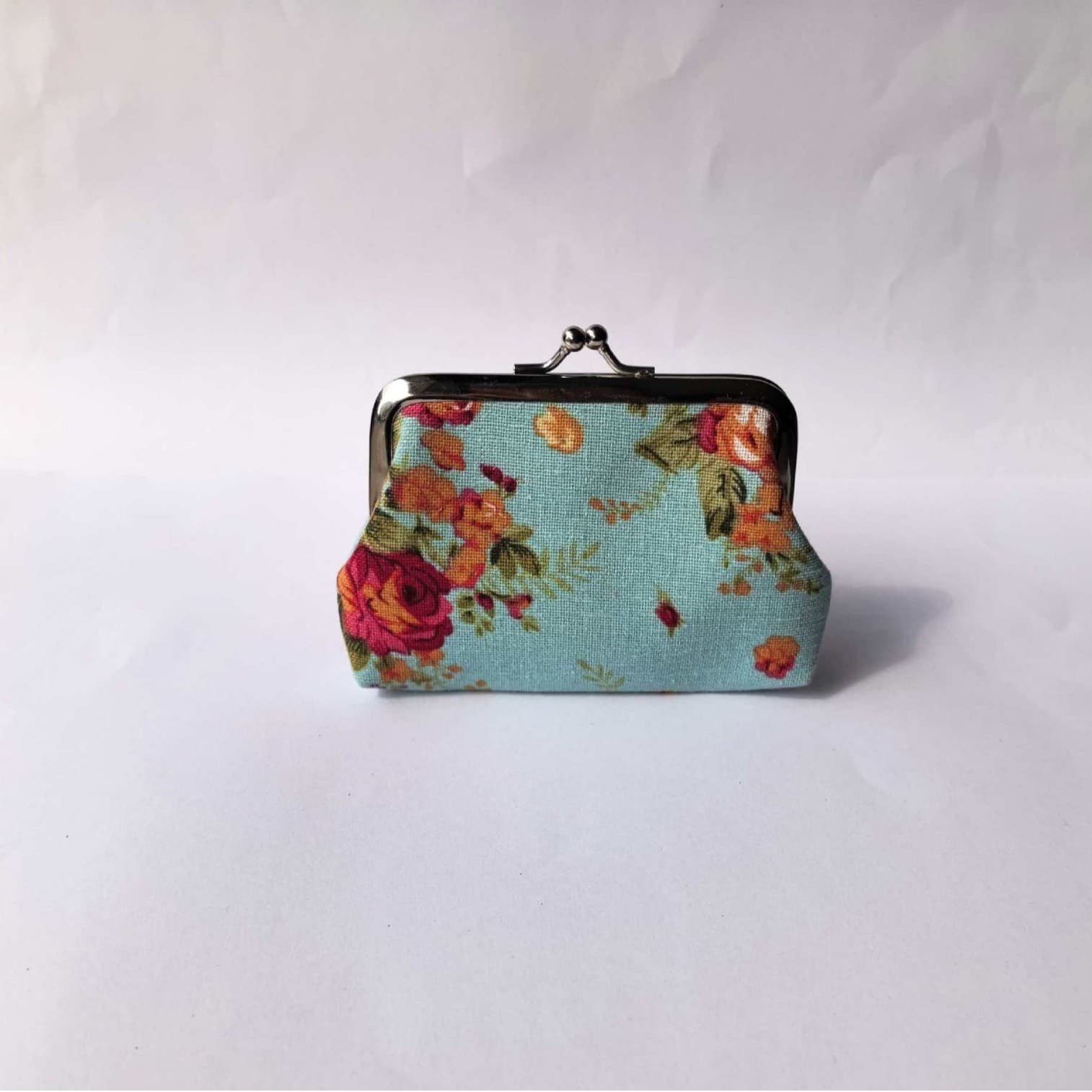 Classic 4-inch Lined Oxford Cloth Vintage Coin Purse with Zipper, Women's Lipstick Bag Gift Bag