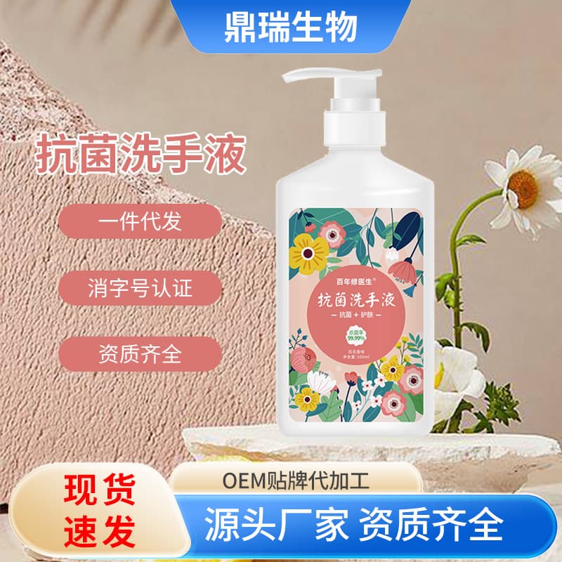 Manufacturer of Mild Floral Scent Antibacterial Hand Soap, 500ml Household Antibacterial Foaming Hand Wash Available for Drop Shipping