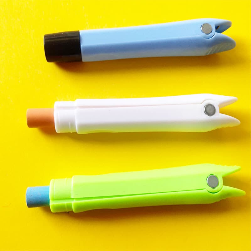 Wholesale Chalk Holder for Teaching Blackboard Writing, Non-Dirty Hands Tool, Magnetic Dust-Free Chalk Holder, Water-Soluble Chalk Sleeve