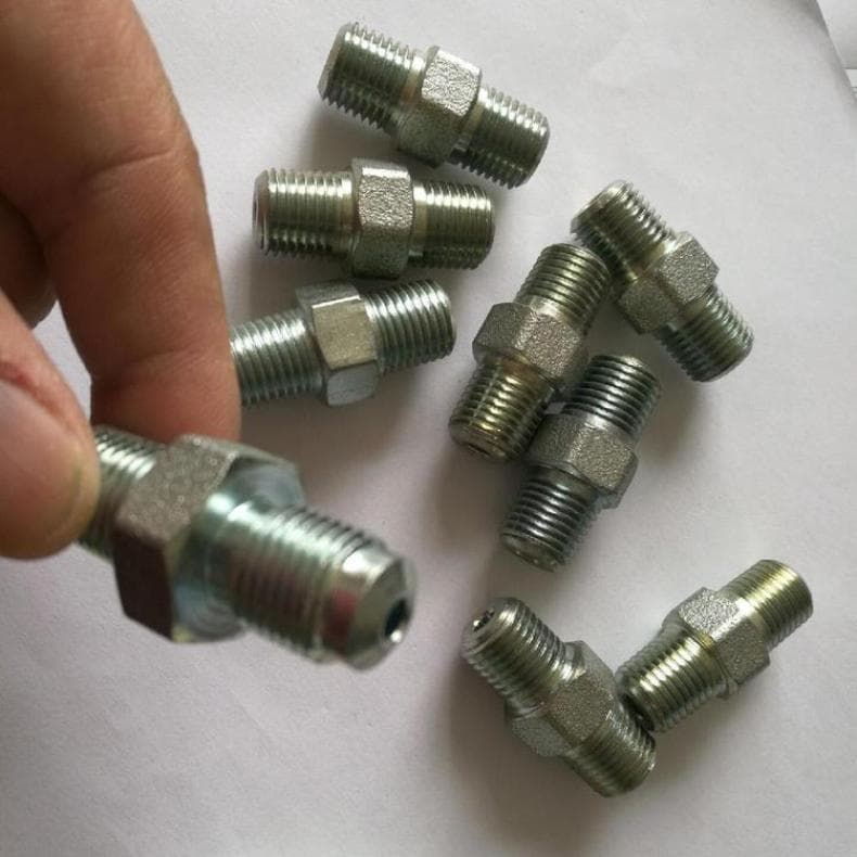 High-Pressure Conversion Joint 300MPA G1/4 Weiju Fluid, Double Male Thread, Hydraulic Tools, External Thread Internal