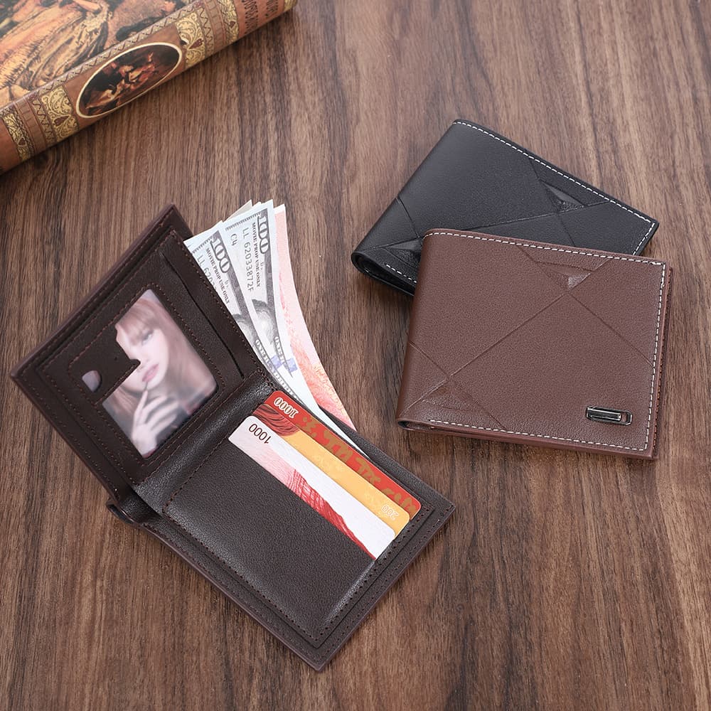 Cross-border popular wallet men's Korean fashion simple large-capacity foreign trade wallet Amazon hot-selling factory direct supply
