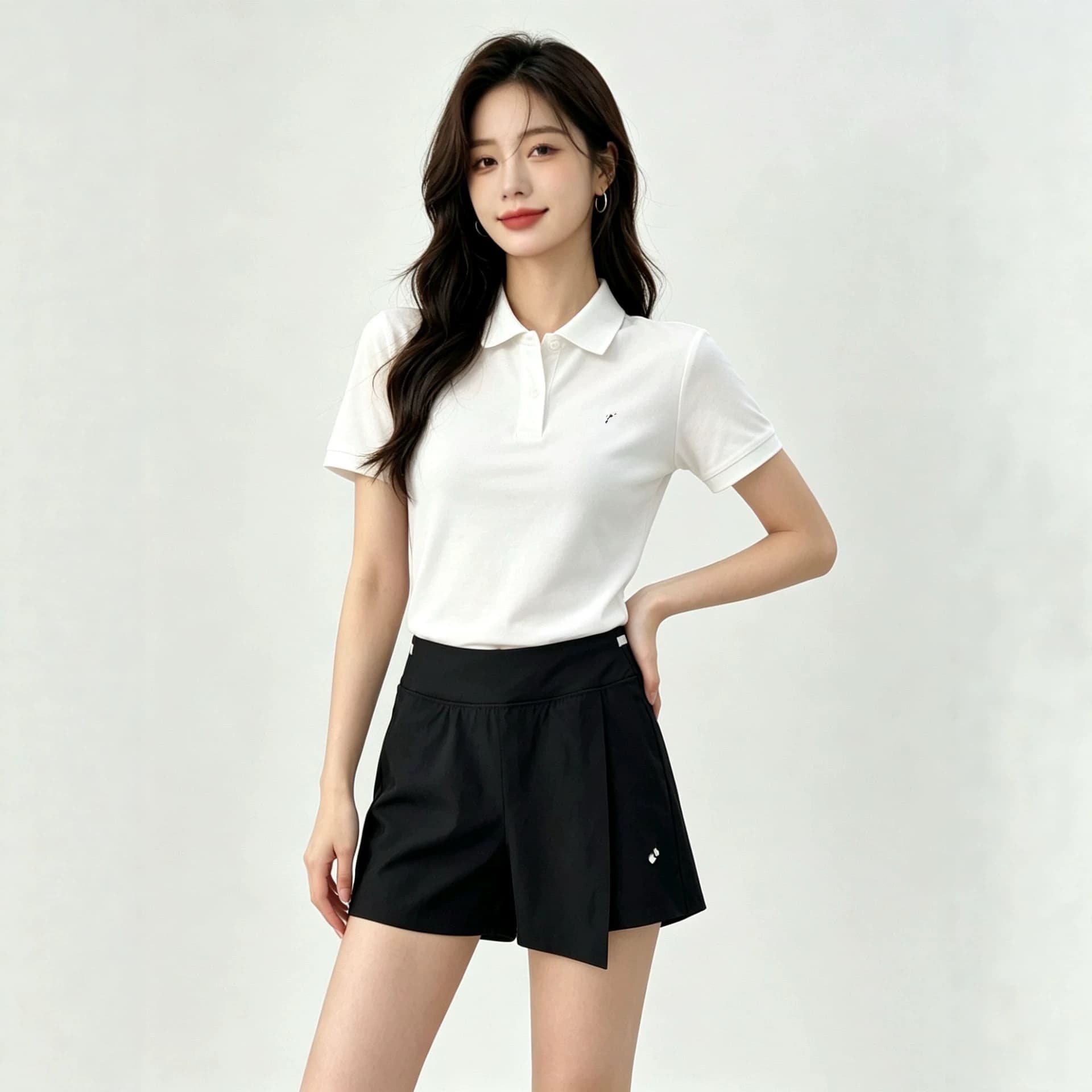 2026 New Style D-House Same Design Sport Casual Trendy Versatile Women's Solid Color Shorts Sports Skirt A2618