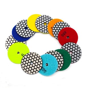 Cross-border 3-inch Dry Grinding Disc Diamond Dry Grinding Disc for Stone Marble Granite Quartz Soft Grinding Polishing Pad