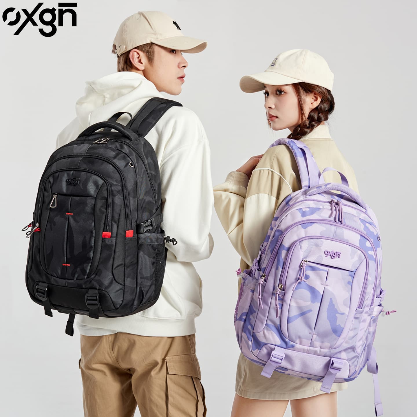 Youth Backpack for Boys and Girls, Stylish Design, Large Capacity, Spine-Protecting and Weight-Reducing Backpack for Middle School Students