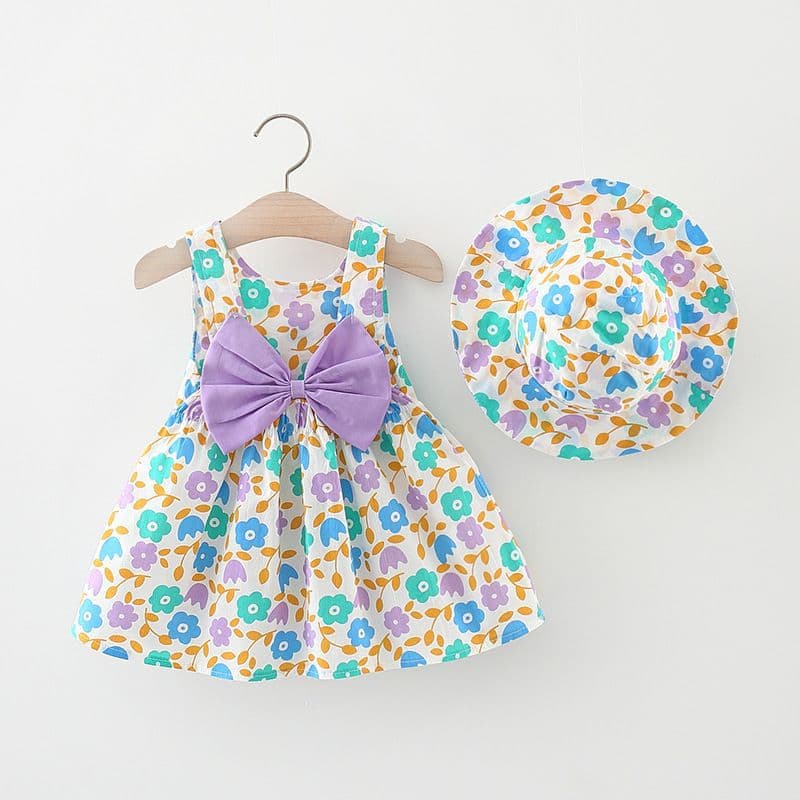 0-1-2-3 year old baby girl summer clothes 4 girls summer dresses infant children's clothing children's hat skirt suit