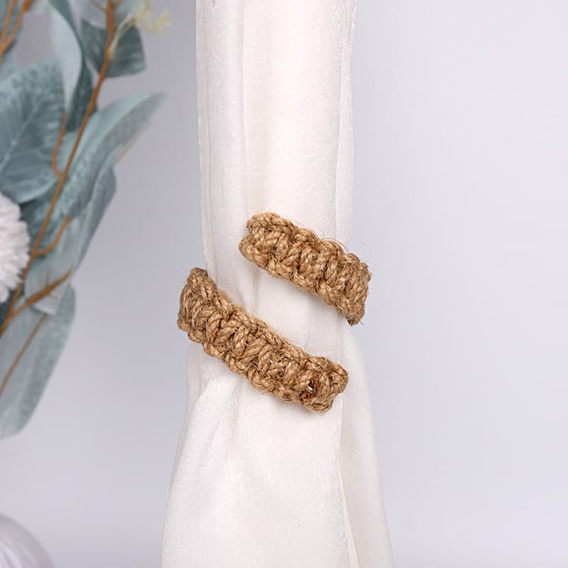 Twisted Hemp Rope Curtain Tie Back Handwoven Cotton Hemp Rope Curtain Tie Storage Rope Factory Wholesale