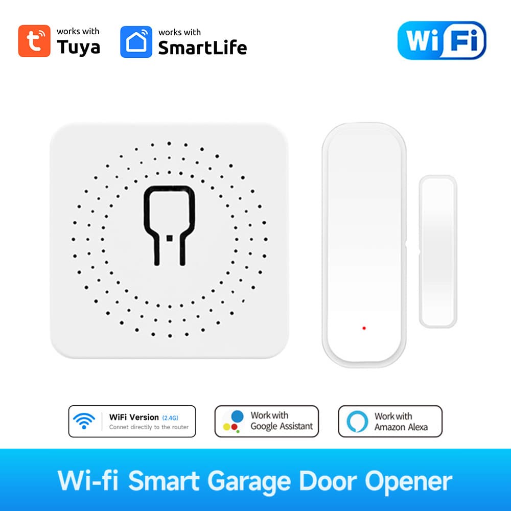 Tuya WiFi Garage Door Controller Mobile App Control Voice Control Alexa Smart