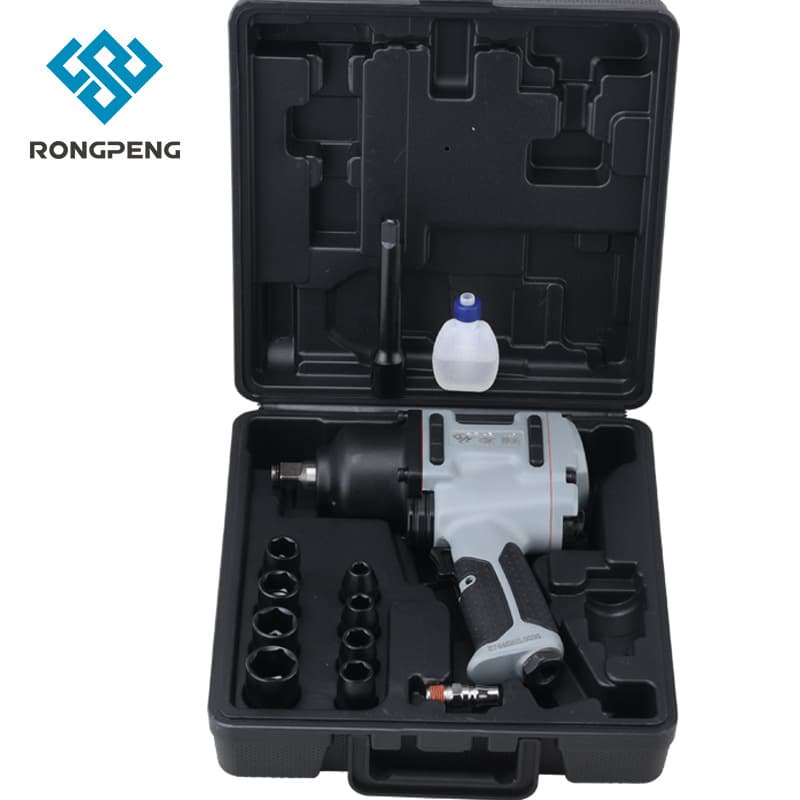 Factory wholesale Rongpeng 7445 pneumatic wrench set impact pneumatic wrench industrial automotive repair mini air impact wrench
