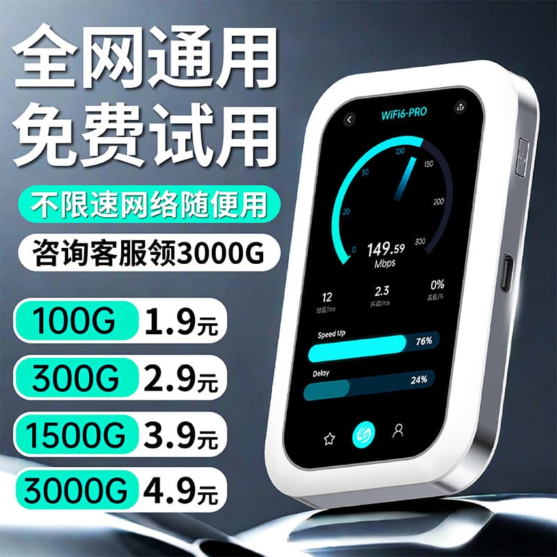 2025 New Model Portable WiFi Unlimited Data 4G Wireless Mobile Network No Card Required Home Car Dorm Rental