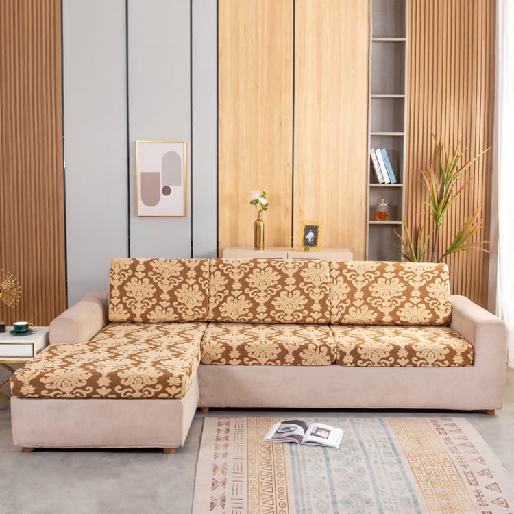 Jacquard sofa cushion cover European sofa cover dust cover Single and double chaise combination sofa cushion cover