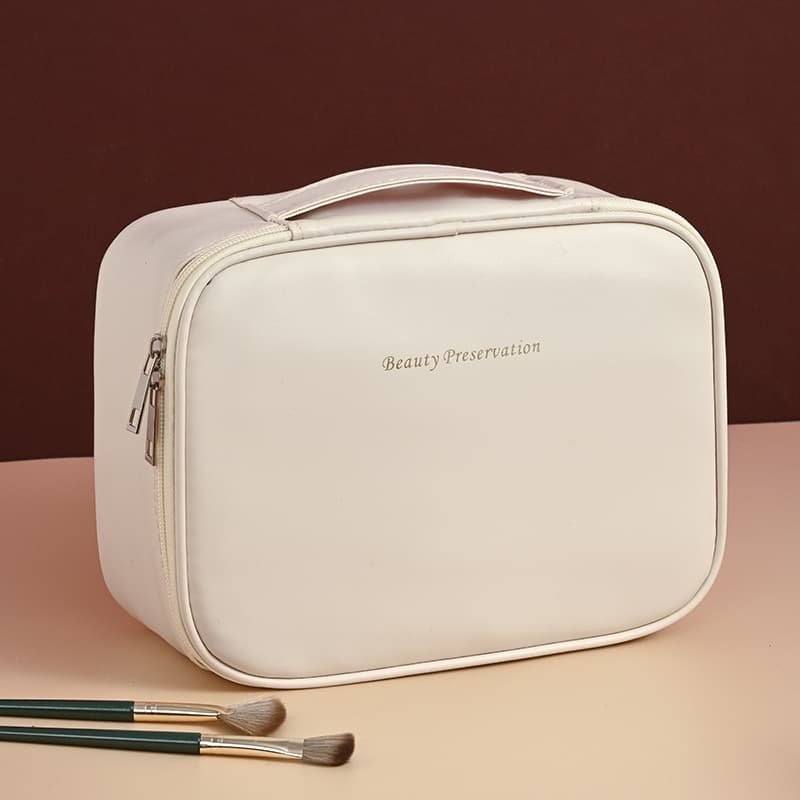 Cross-border New Free Partition Cosmetic Storage Bag Large Capacity Premium Handheld Portable Travel Makeup Bag