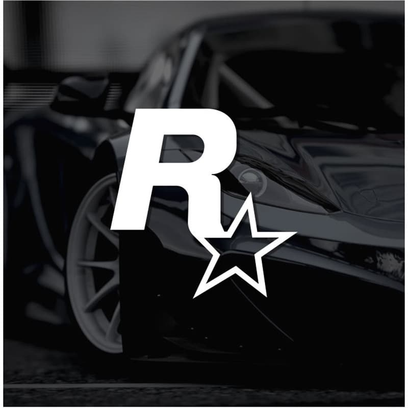Car Sticker JDM Tuning Electric Game Accessories GTA5 Racing R Star Car Sticker Triangular Window Sticker Fuel Tank Cap Sticker