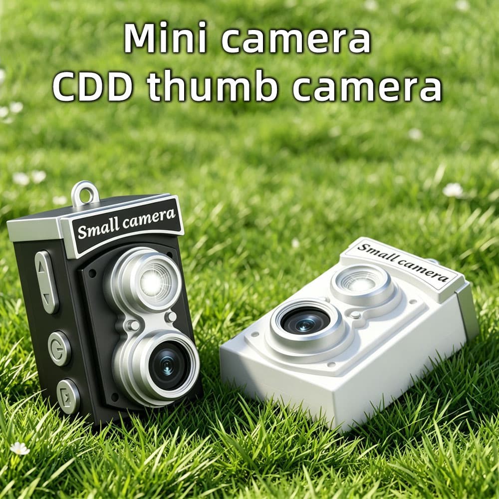 Retro Mini Digital Camera HD Flip Screen Student Selfie Video Camera Cross-Border Bestseller