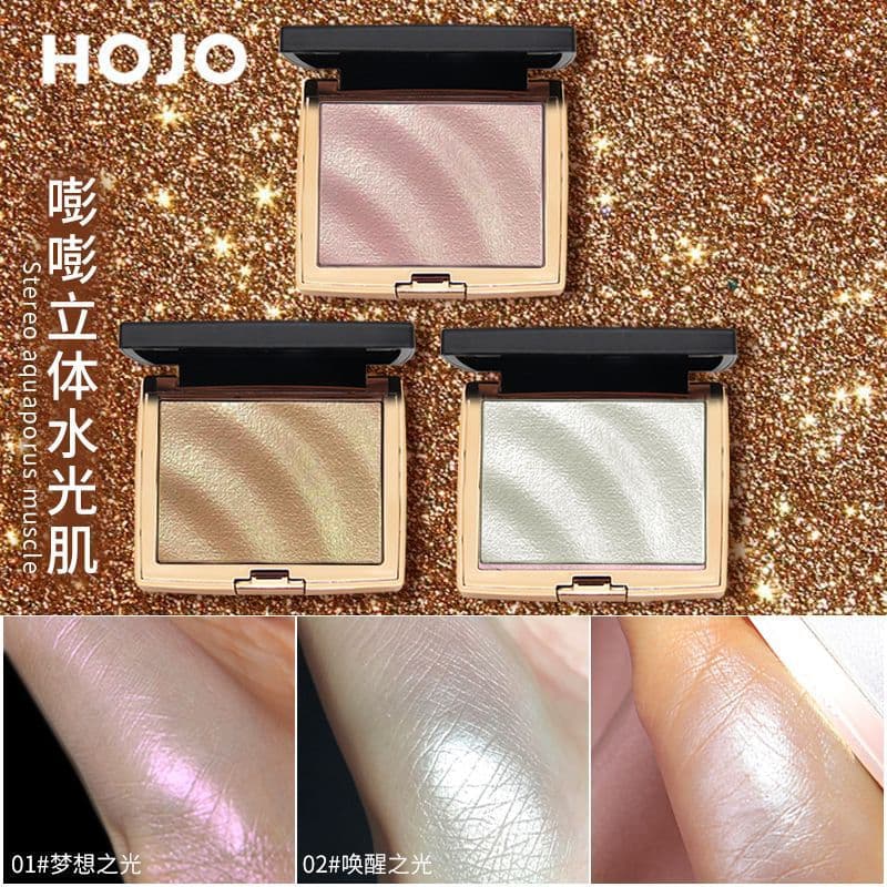 HOJO8029 3D Highlight Powder Contour Palette, Face Brightening Shadow Nose Shadow Contour Powder