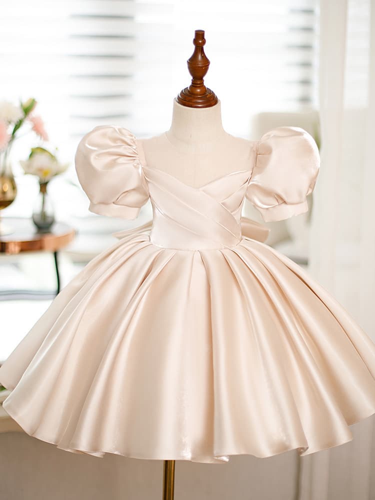 One-year-old baby girl birthday party princess dress girl light luxury dress host piano performance dress flower girl tutu skirt